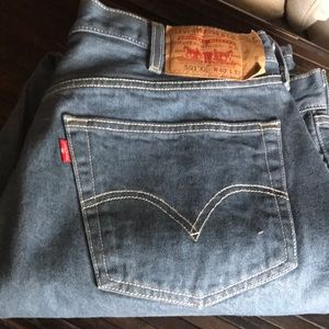 🚨B2G1 LEVIS 501 Blue White Thread Denim Jeans